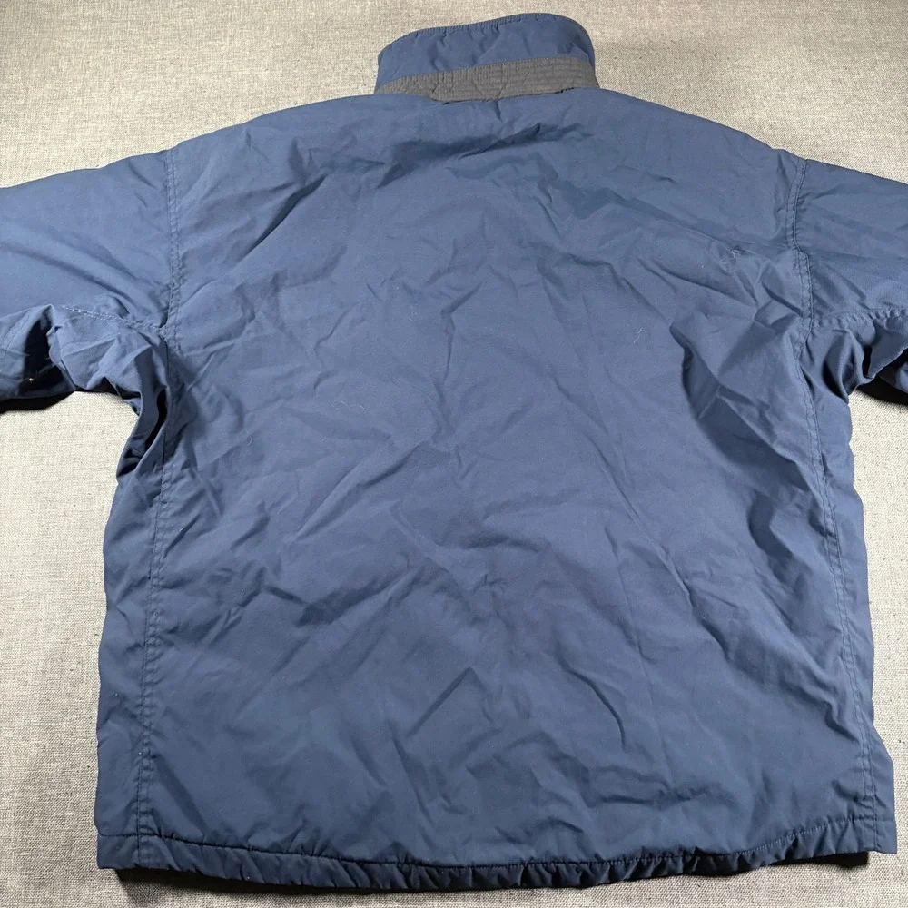 Columbia Full Zip Jacket Mens Large Navy‎ Blue Fleece Lined Heavyweight Outdoor
